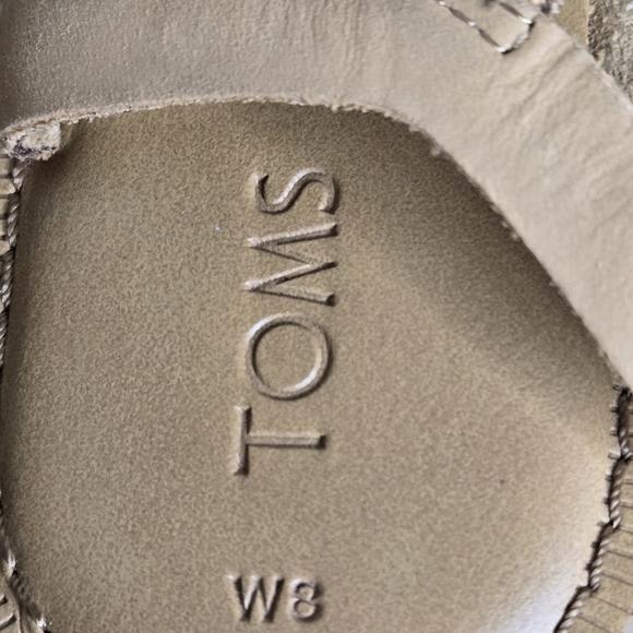 Toms Lexie W8 Women's Tan Strappy Sandals - Picture 6 of 10